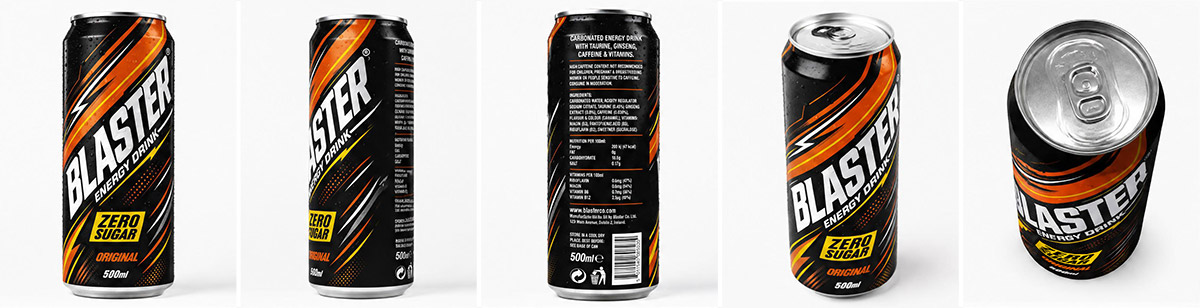 BLASTER Energy Drink contact sheet