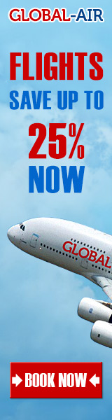 Global Airlines flights banner