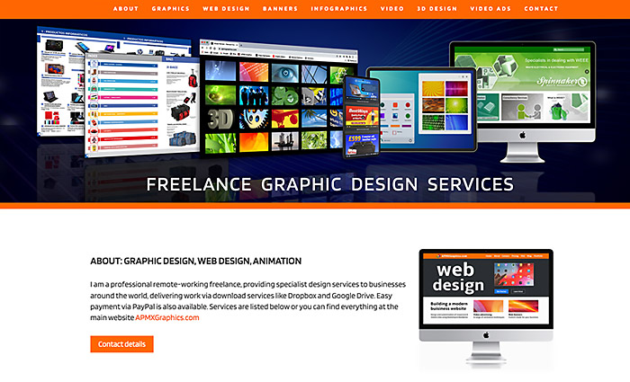 remote Freelance graphic designer animator website
